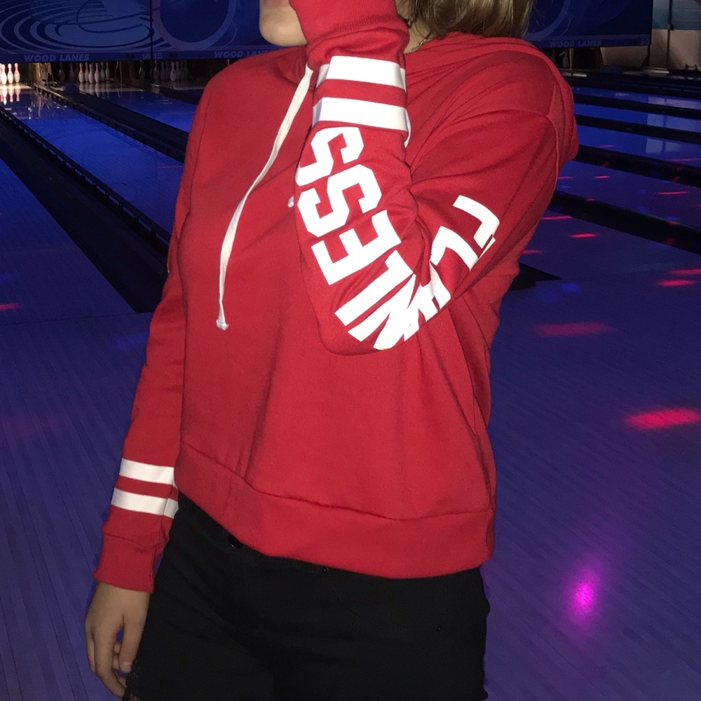 Red sweatshirt